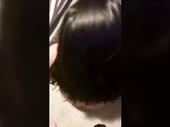 Cum in Hair - Dumb Obedient Thot Takes Huge Load in Hair